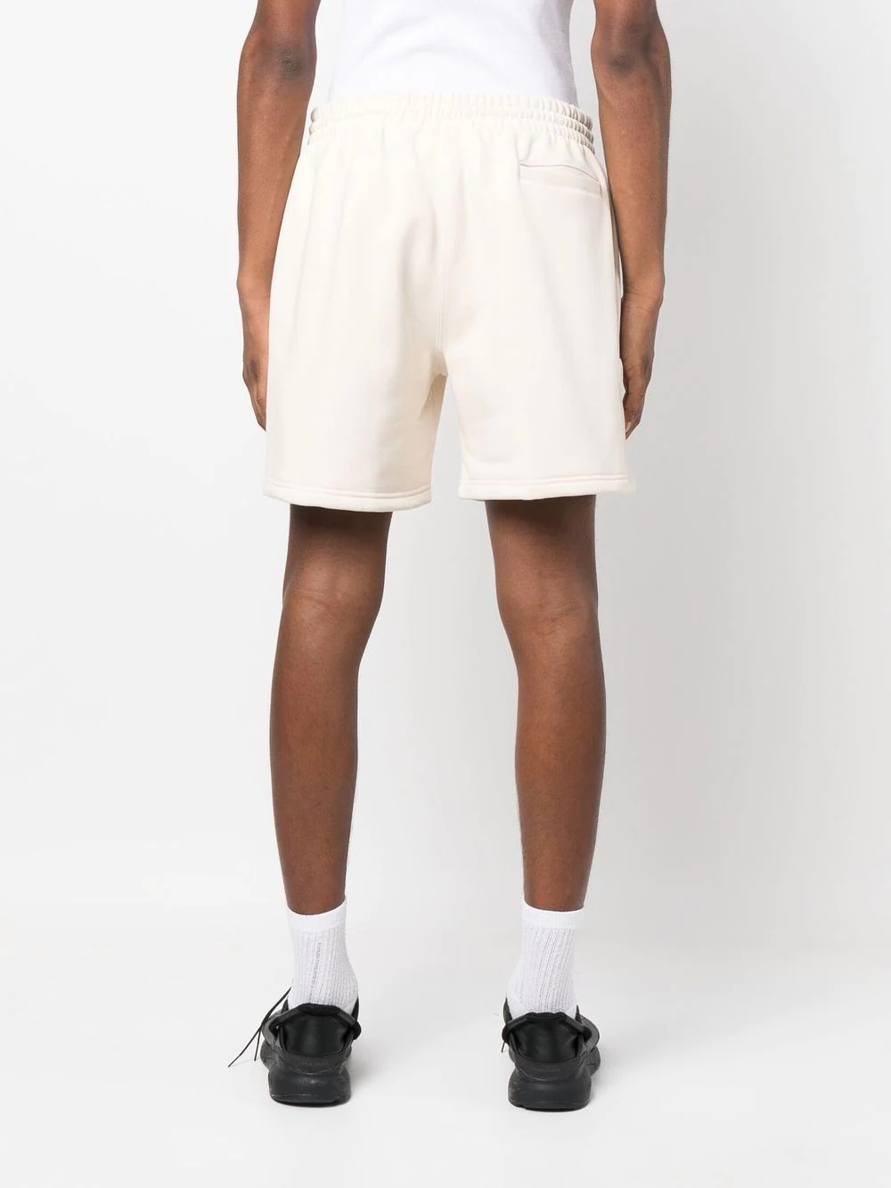 drawstring track shorts - 4