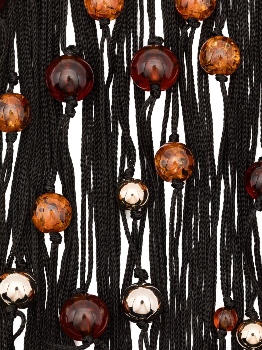 beaded fringe necklace - 3