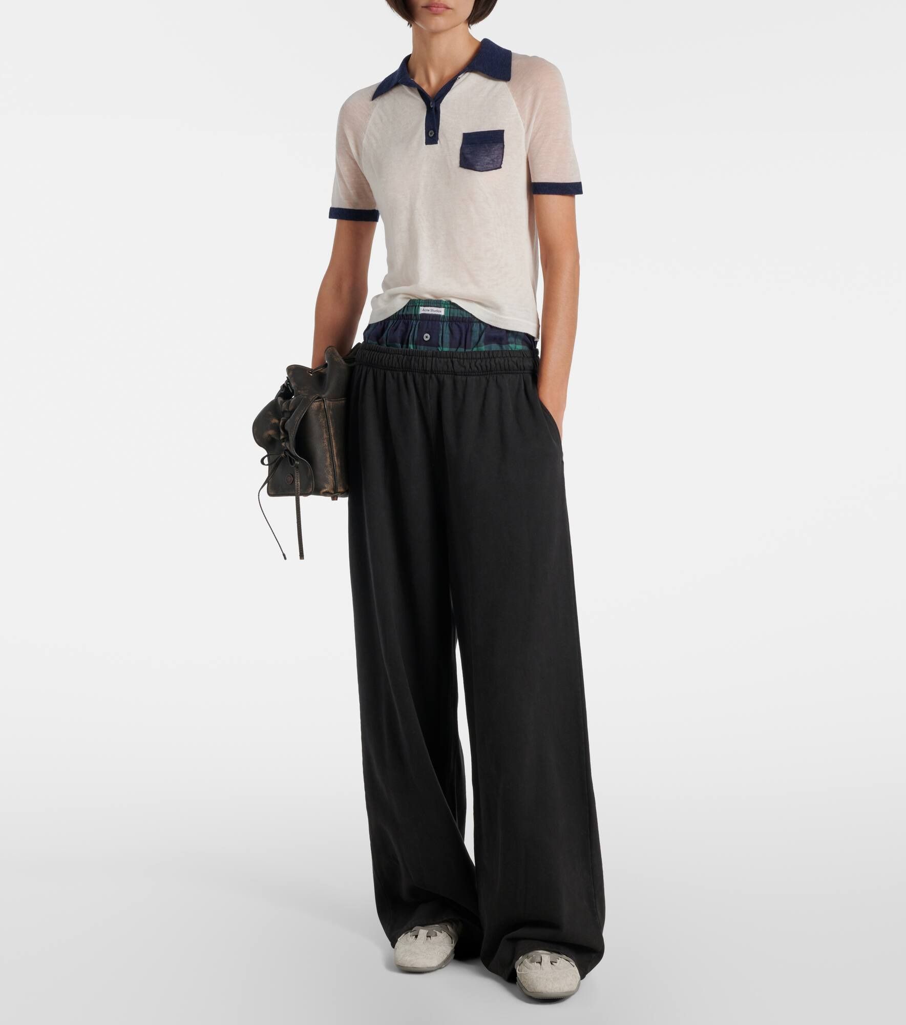 Semi-sheer polo shirt - 2