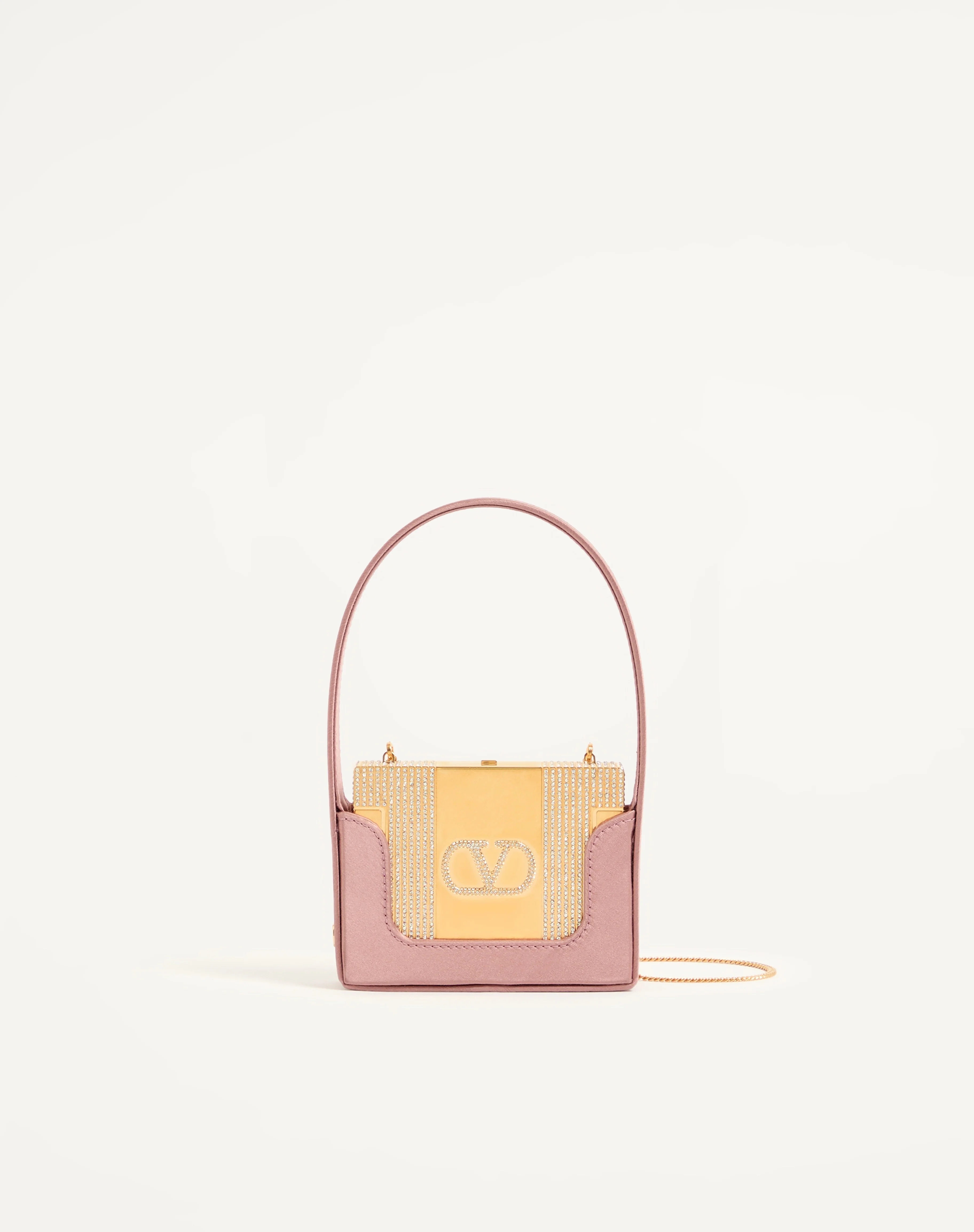 VALENTINO GARAVANI MINAUMORPHE MINAUDIÈRE IN METAL WITH SWAROVSKI® CRYSTALS AND SATIN CASE - 1