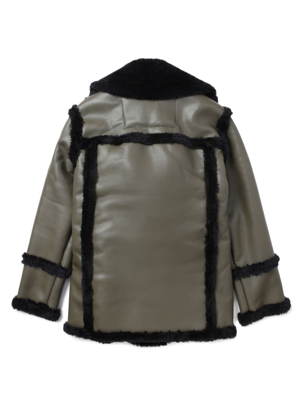 faux-shearling coated jacket - 6