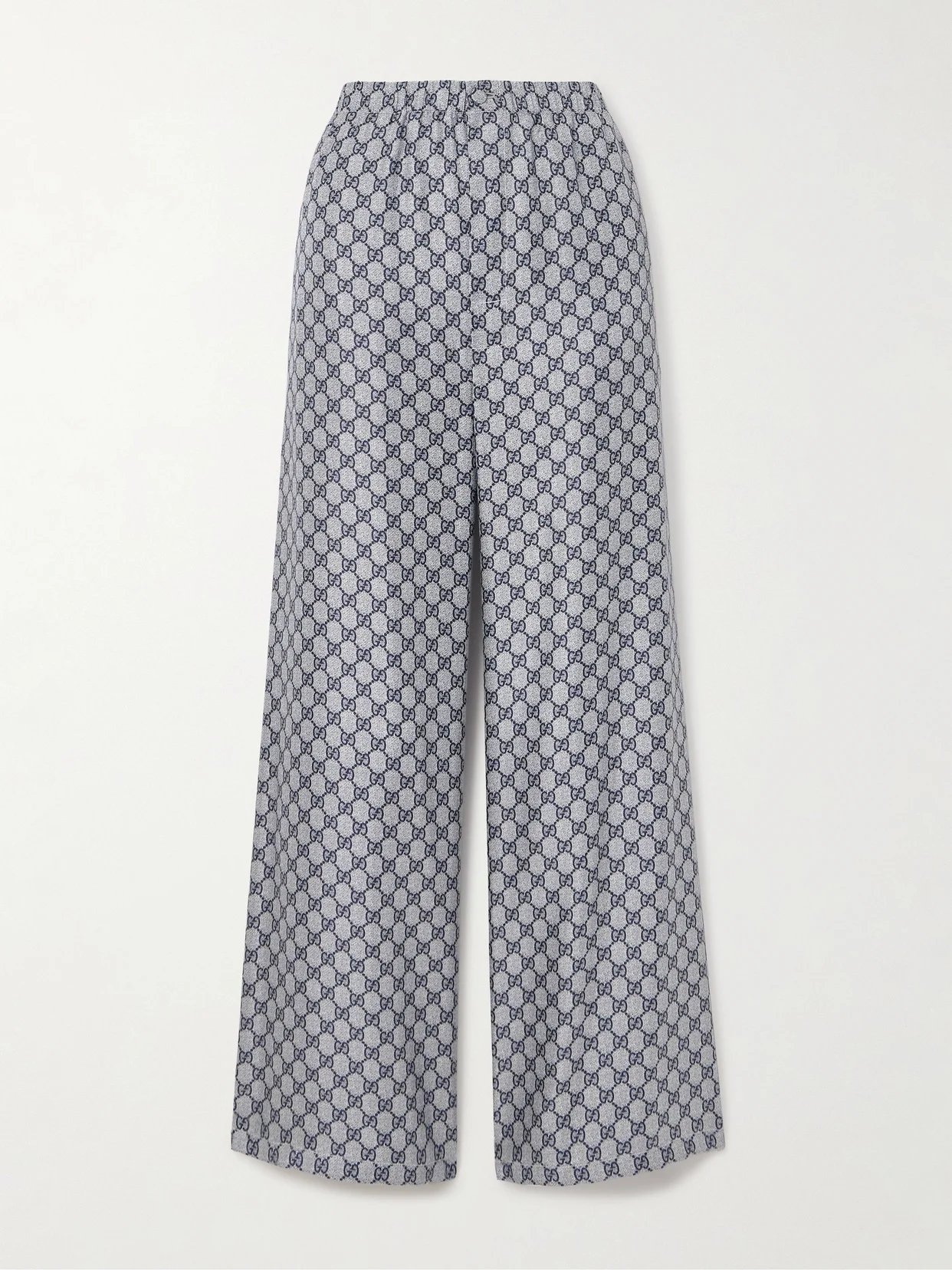 Gg Supreme Printed Silk-twill Pajama Pants - 1