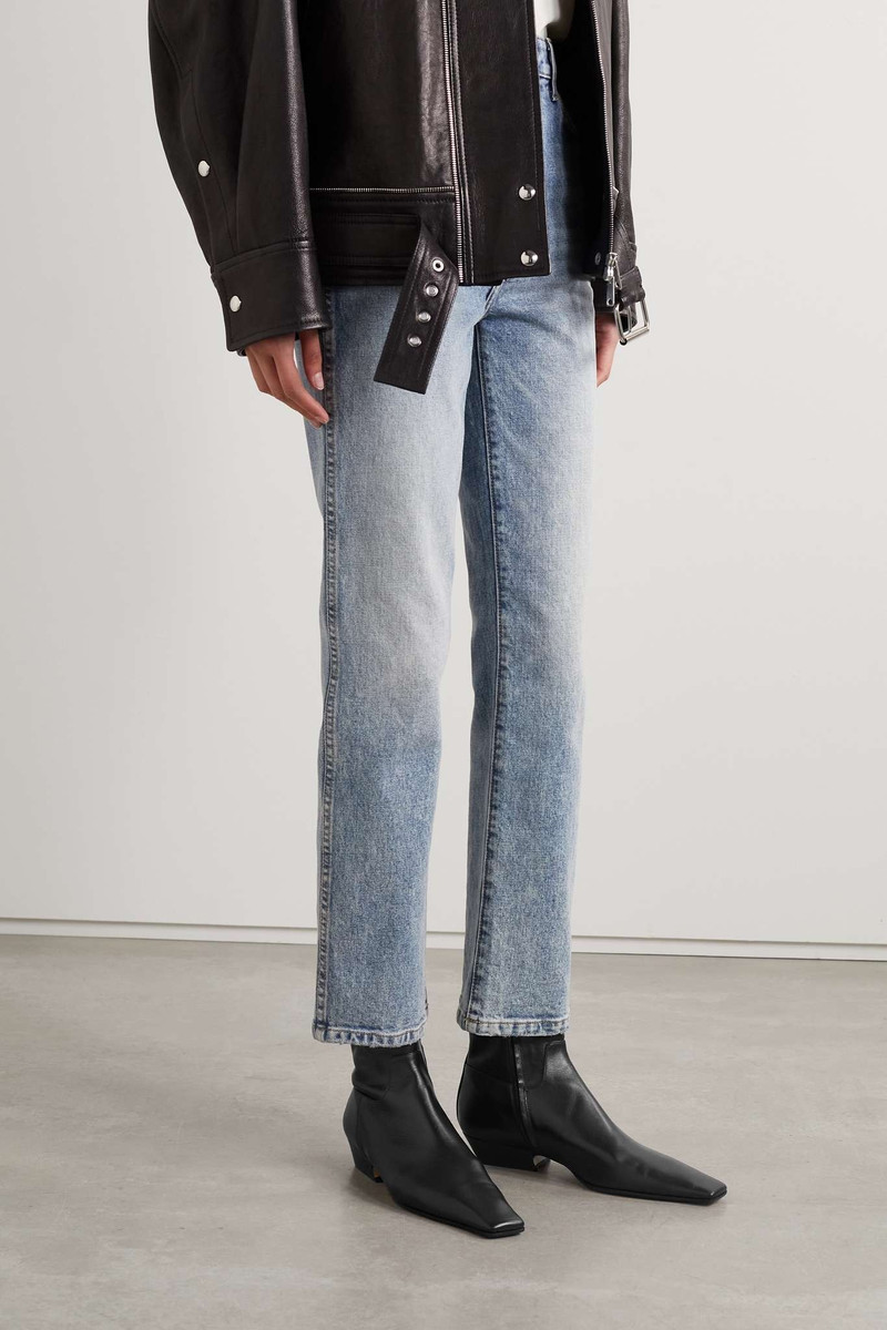 KHAITE Marfa leather ankle boots outlook