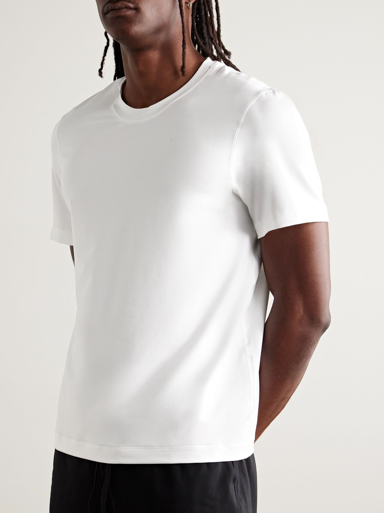 Stretch Recycled-Jersey T-Shirt White - 3