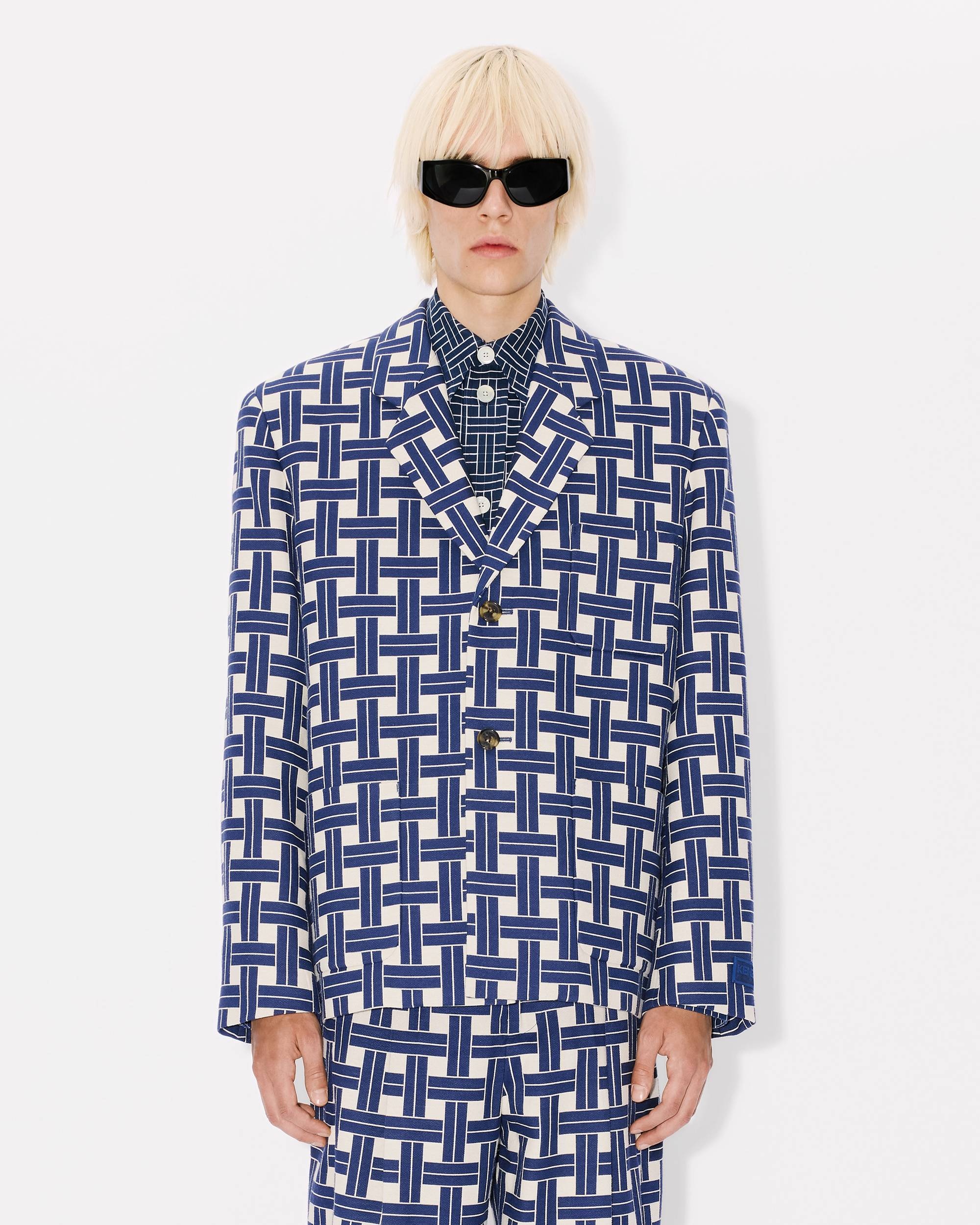 'KENZO Weave' tailored jacket - 4