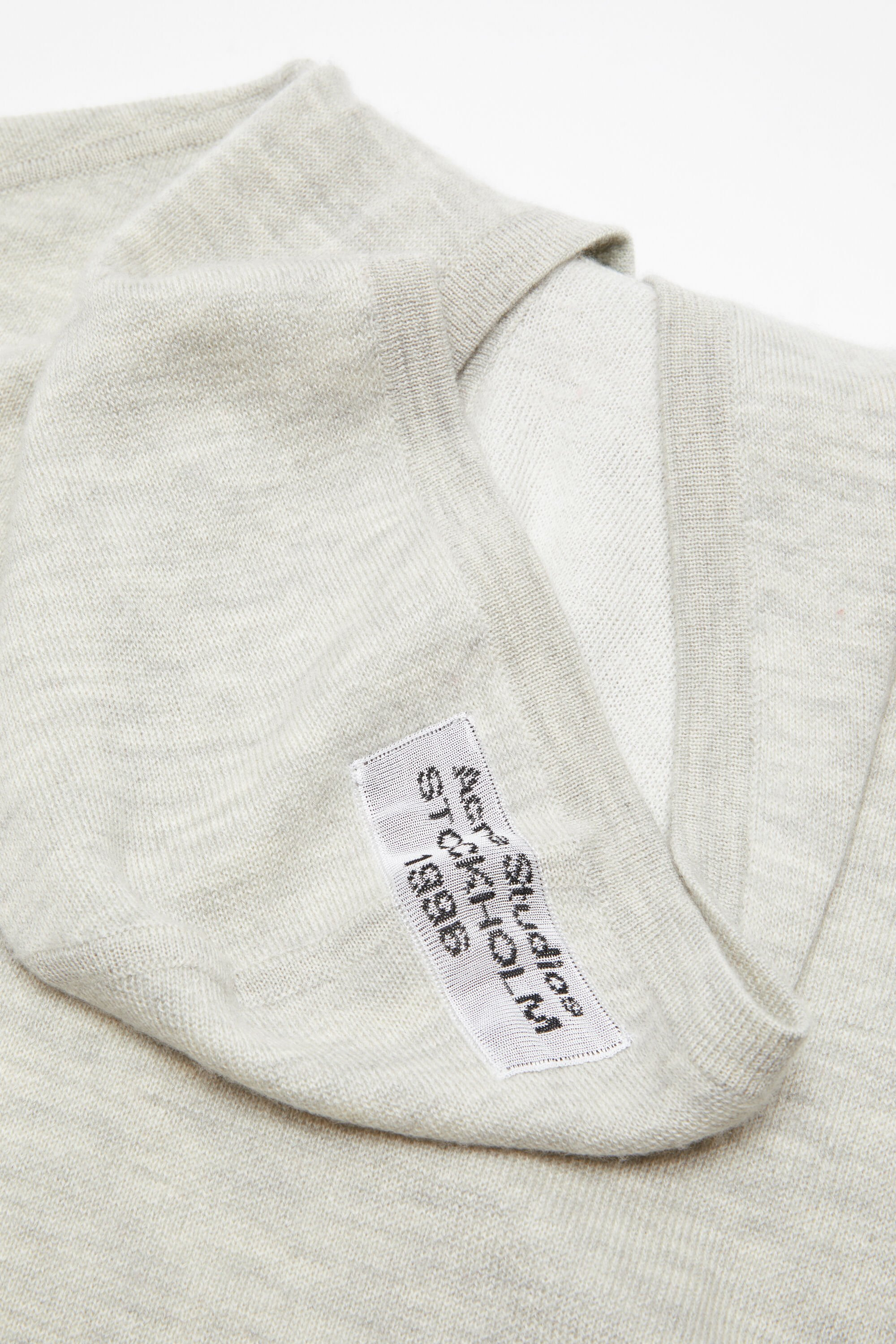 Cashmere hoodie - Light Grey Melange - 5