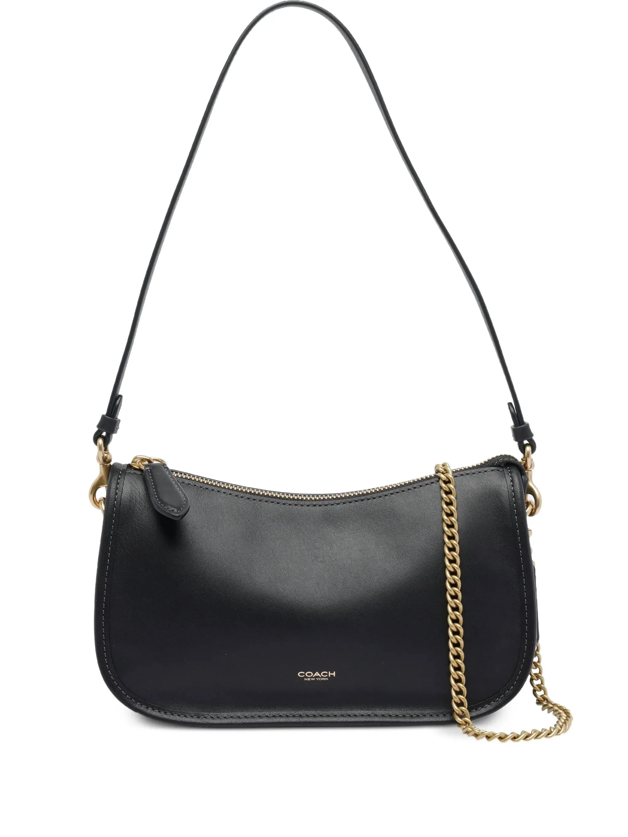 Coach Zip-closure Chain Strap Shoulder Bag - 1