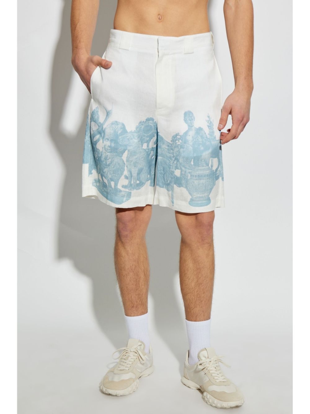 graphic-print shorts - 3