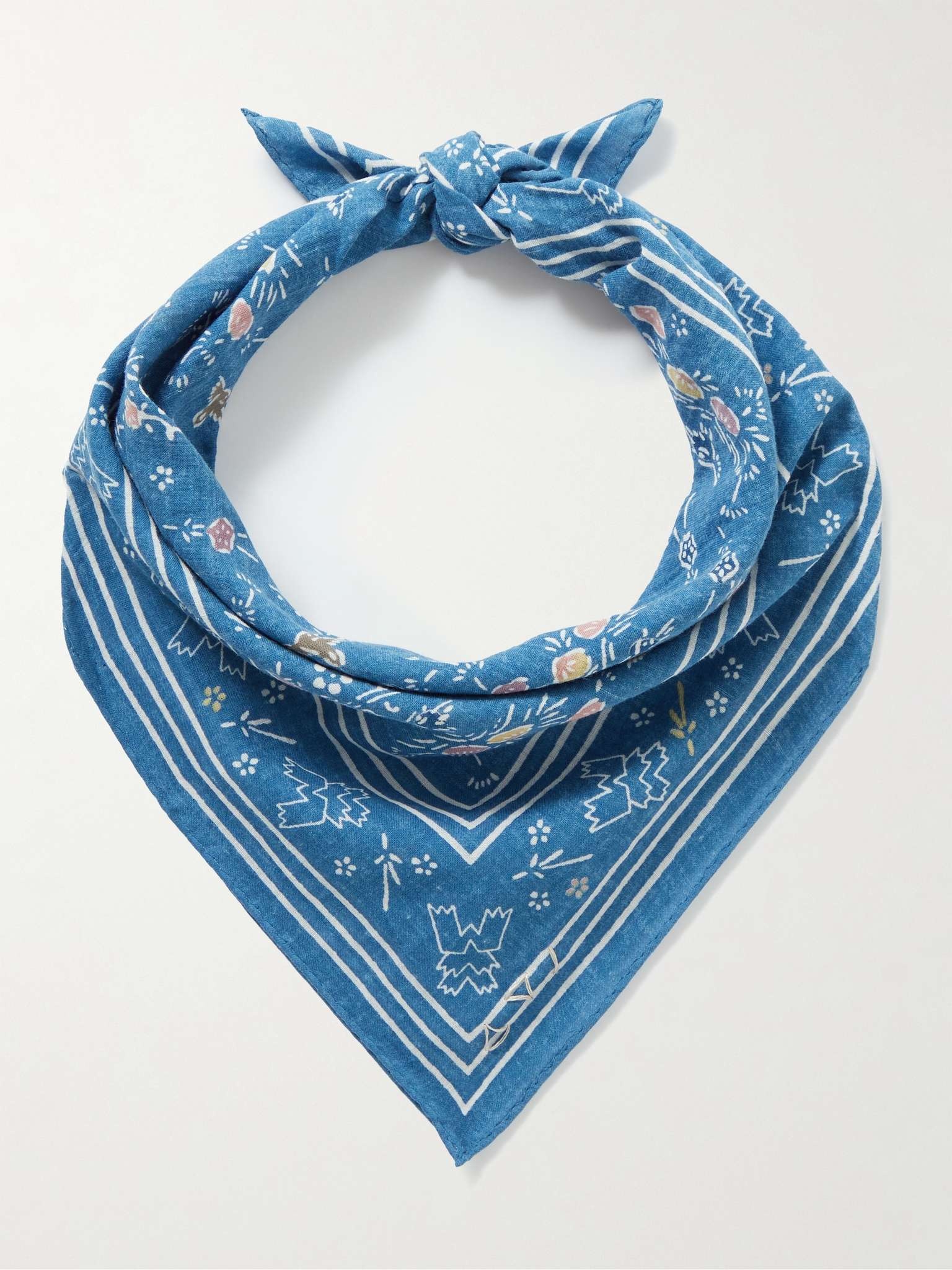 Printed Cotton-Khadi Bandana - 4