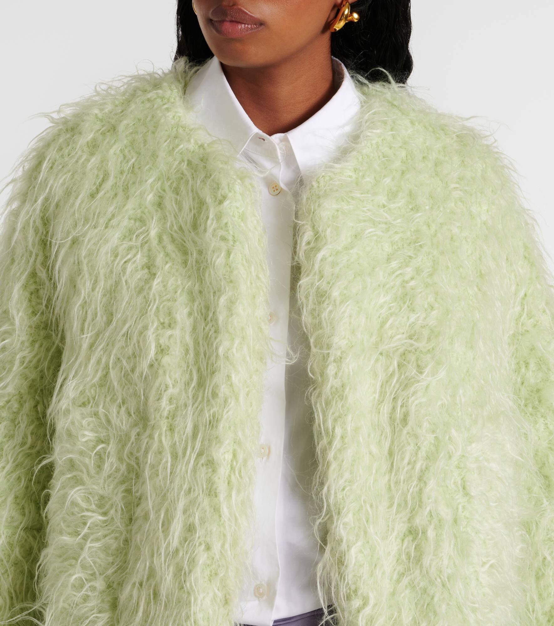 Faux shearling jacket - 4