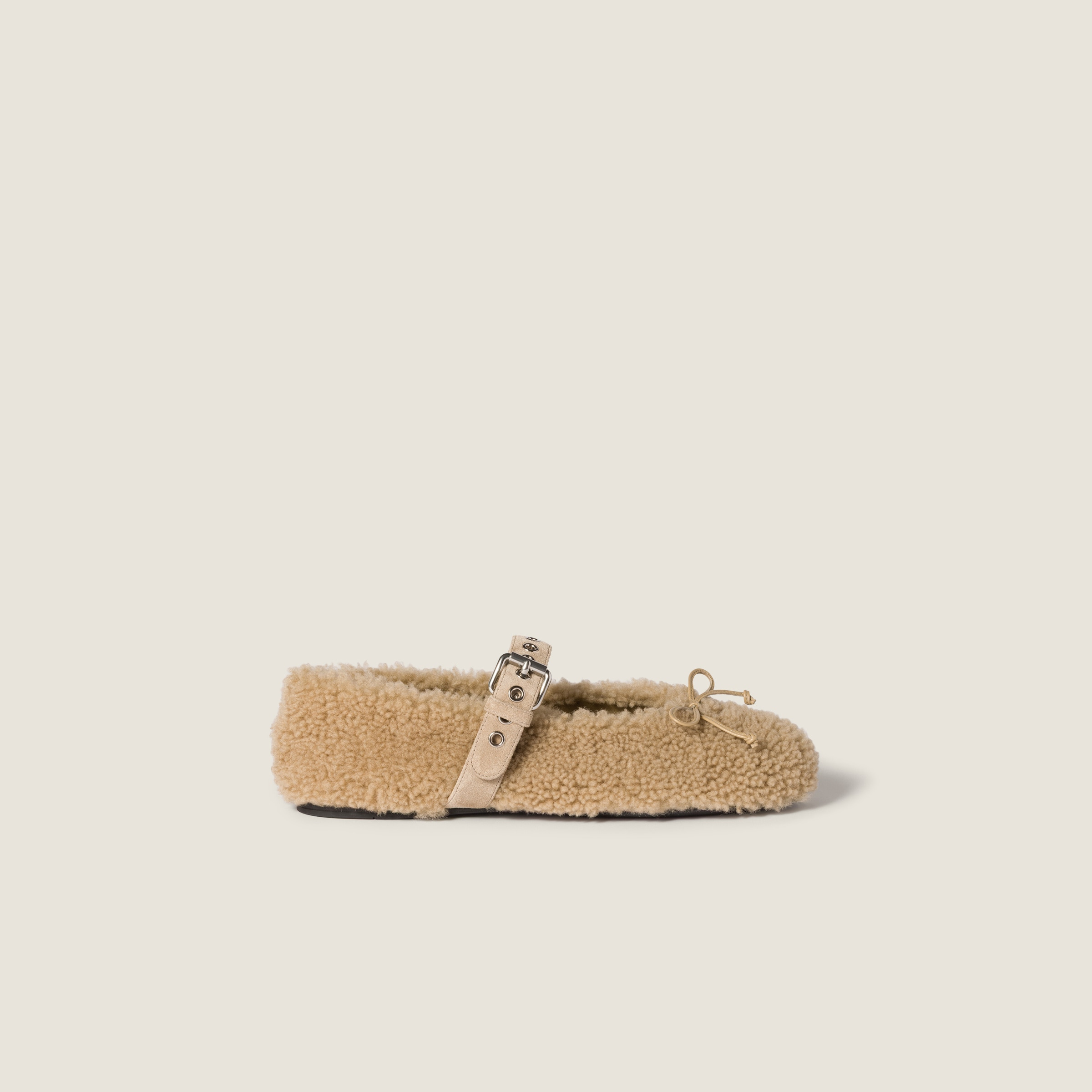 Shearling ballerinas - 2