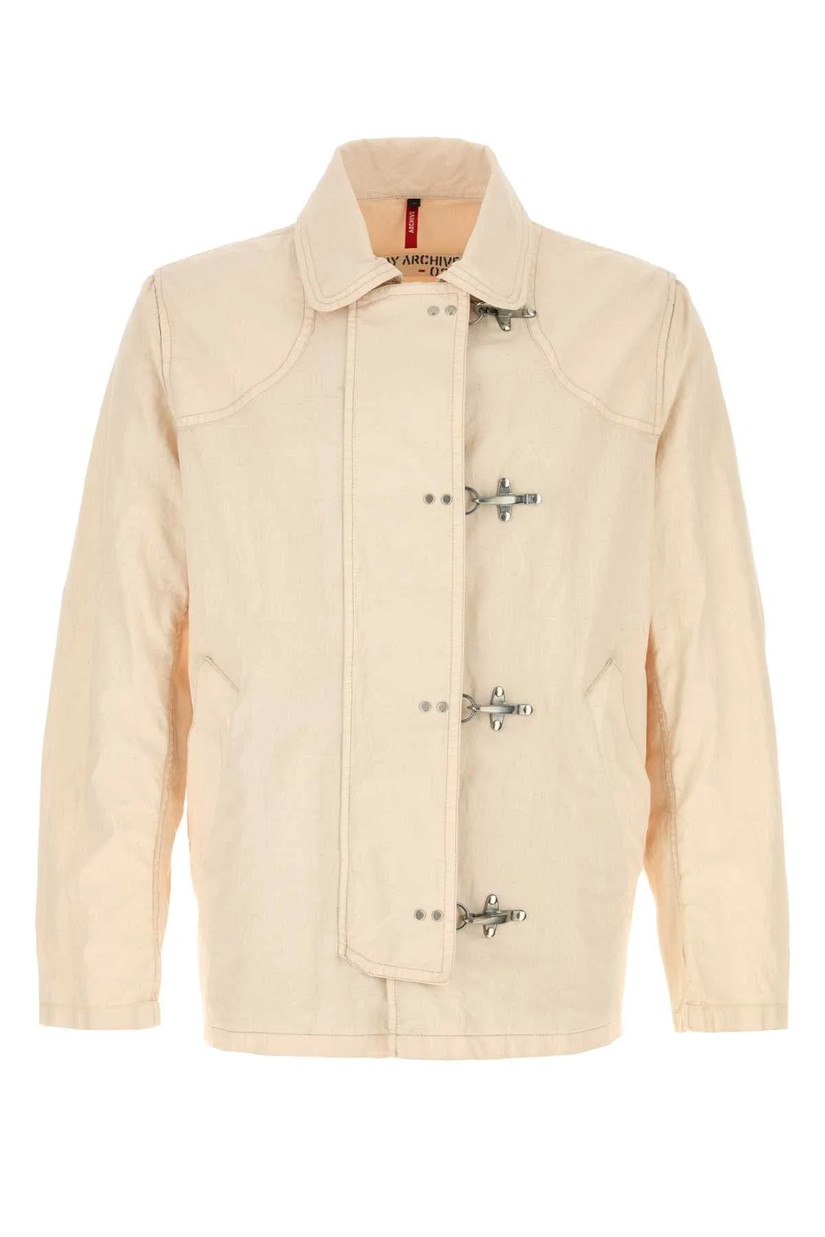Fay Men Light Pink Linen Jacket - 1