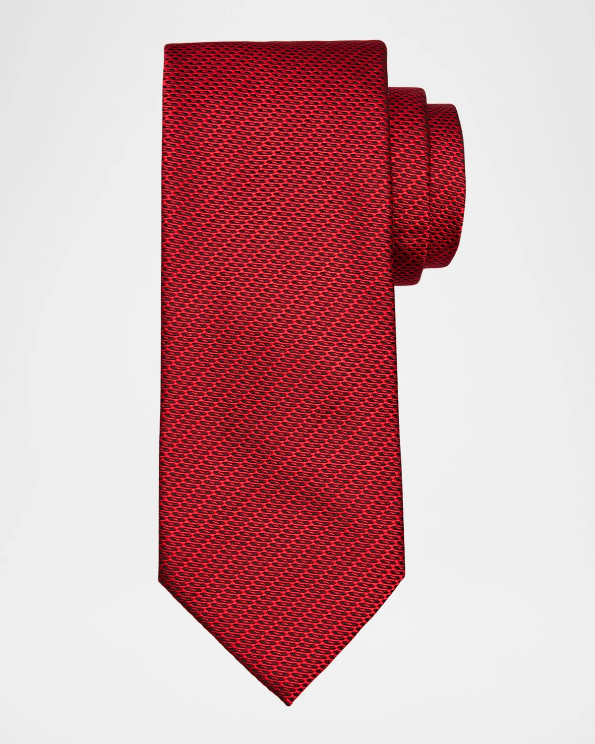 Men's Micro-Textured Jacquard Silk Tie - 1