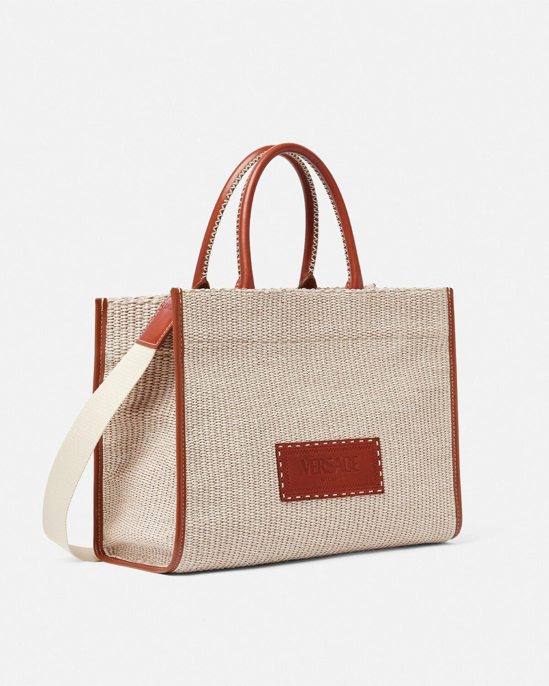 VERSACE Athena Raffia Medium Tote Bag outlook