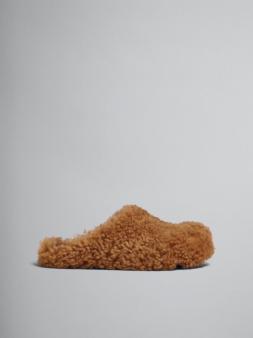 BROWN SHEARLING FUSSBETT SABOT - 1