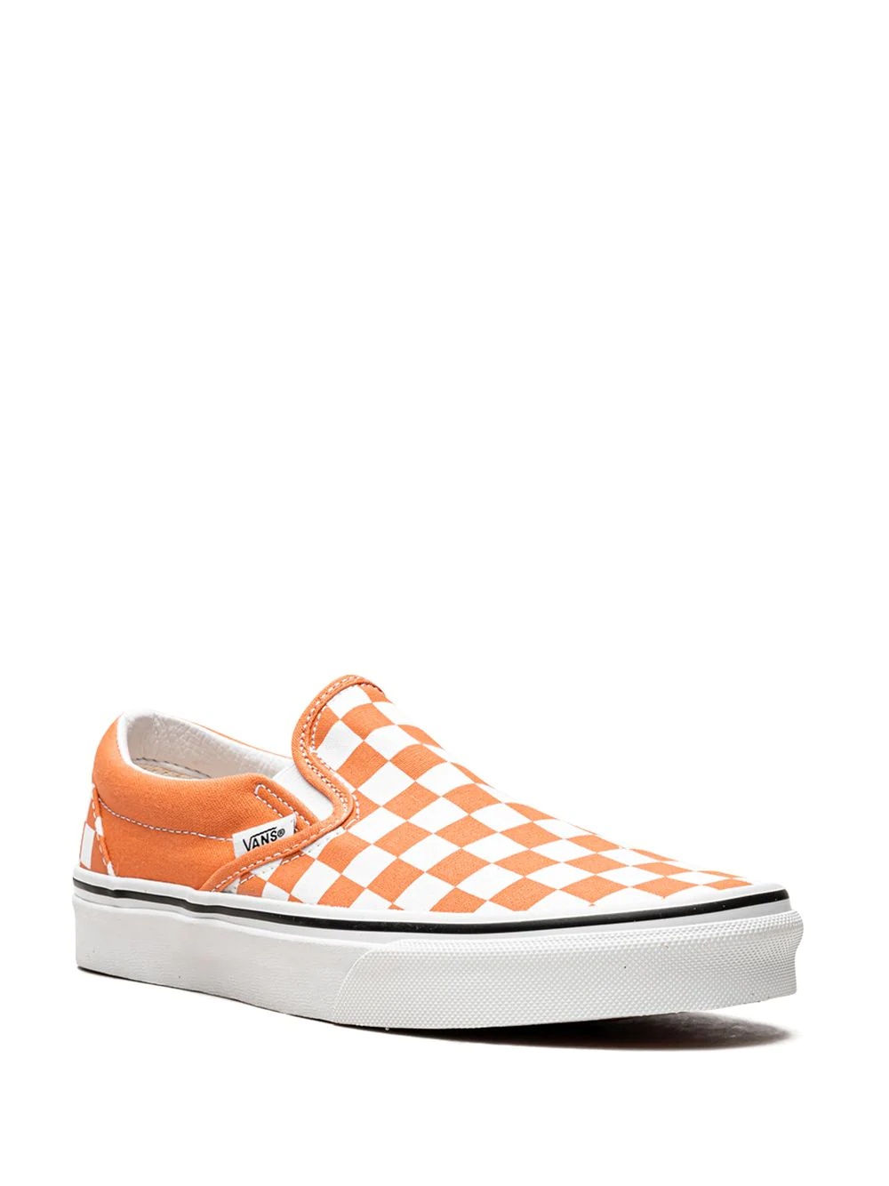 Classic slip-on Checkerboard sneakers "Cadmium Orange" - 2