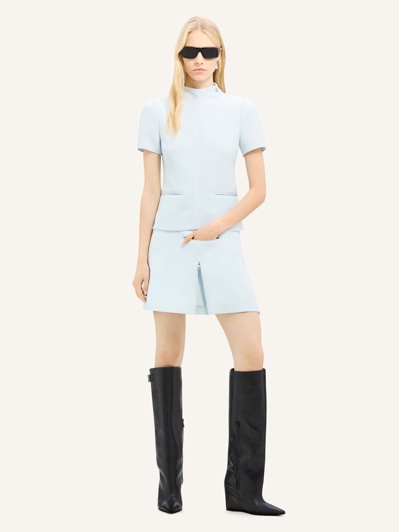 courrèges TAILORED ZIPPED TWILL MINI SKIRT outlook