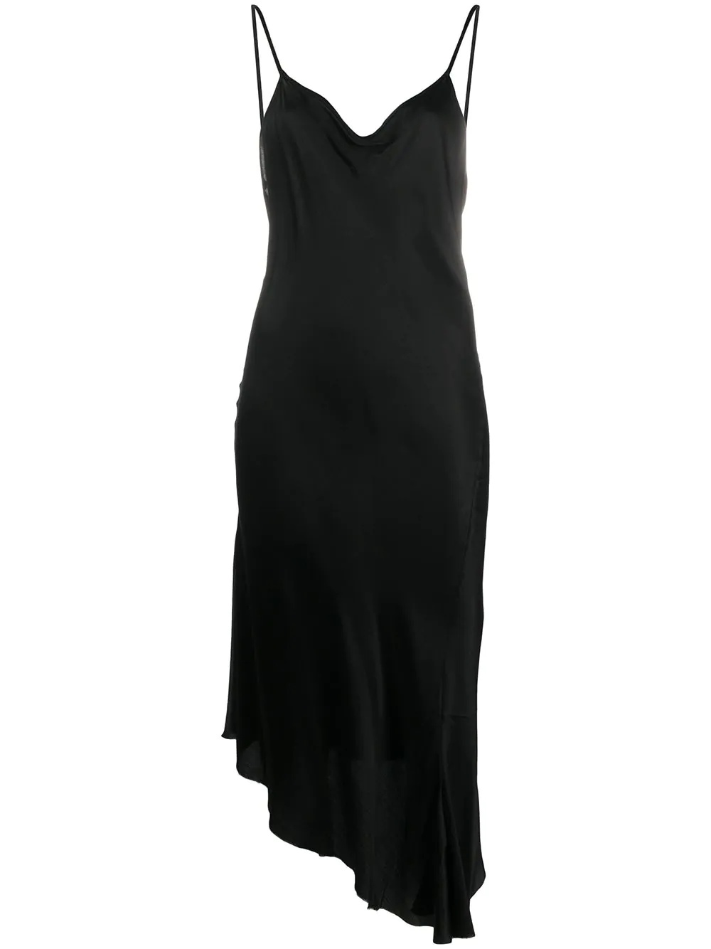 asymmetric slip dress - 1