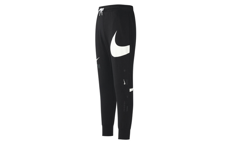 Nike Men's Nike Large Logo Lacing Knit Bundle Feet Sports Pants/Trousers/Joggers Autumn Black DD6092-010 outlook