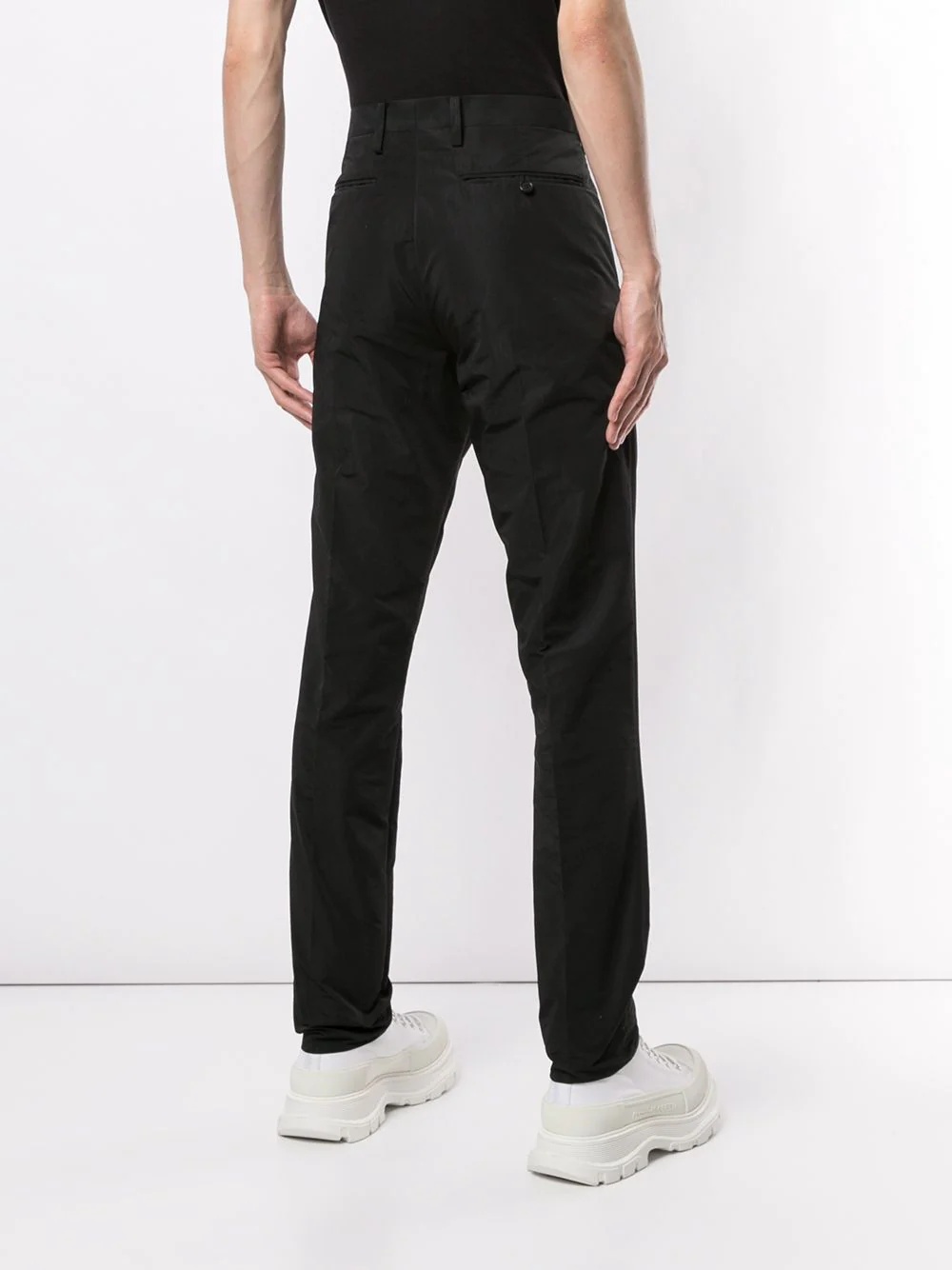 high-waisted tailored trousers - 4
