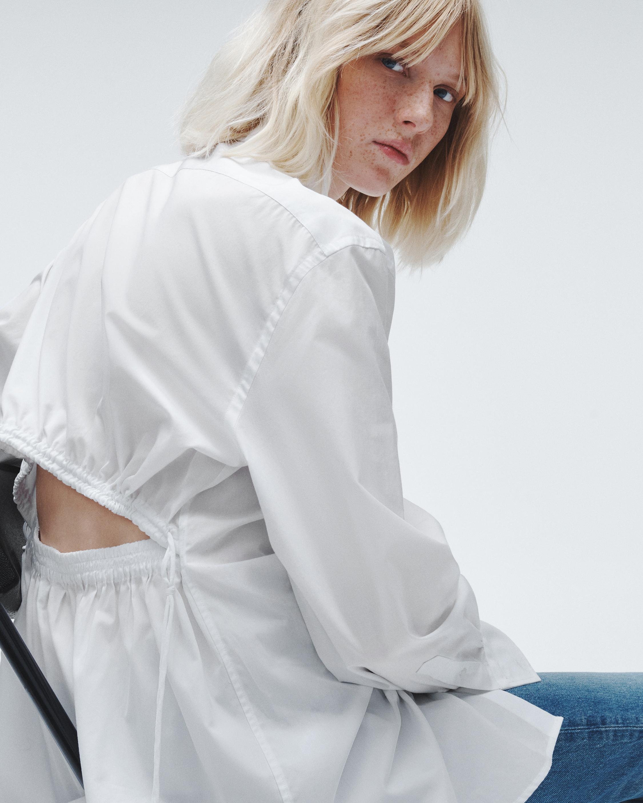 Ellison Cotton Poplin Top
Relaxed Fit Button Down - 7