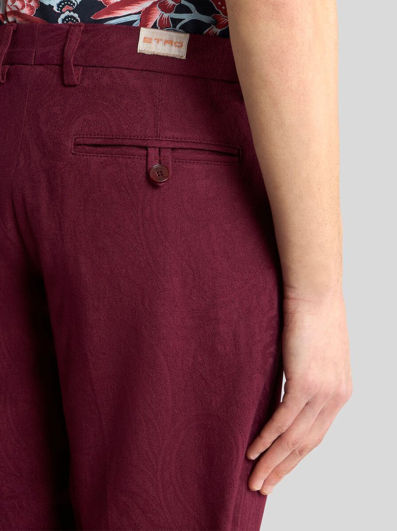 Etro COTTON JACQUARD TROUSERS outlook