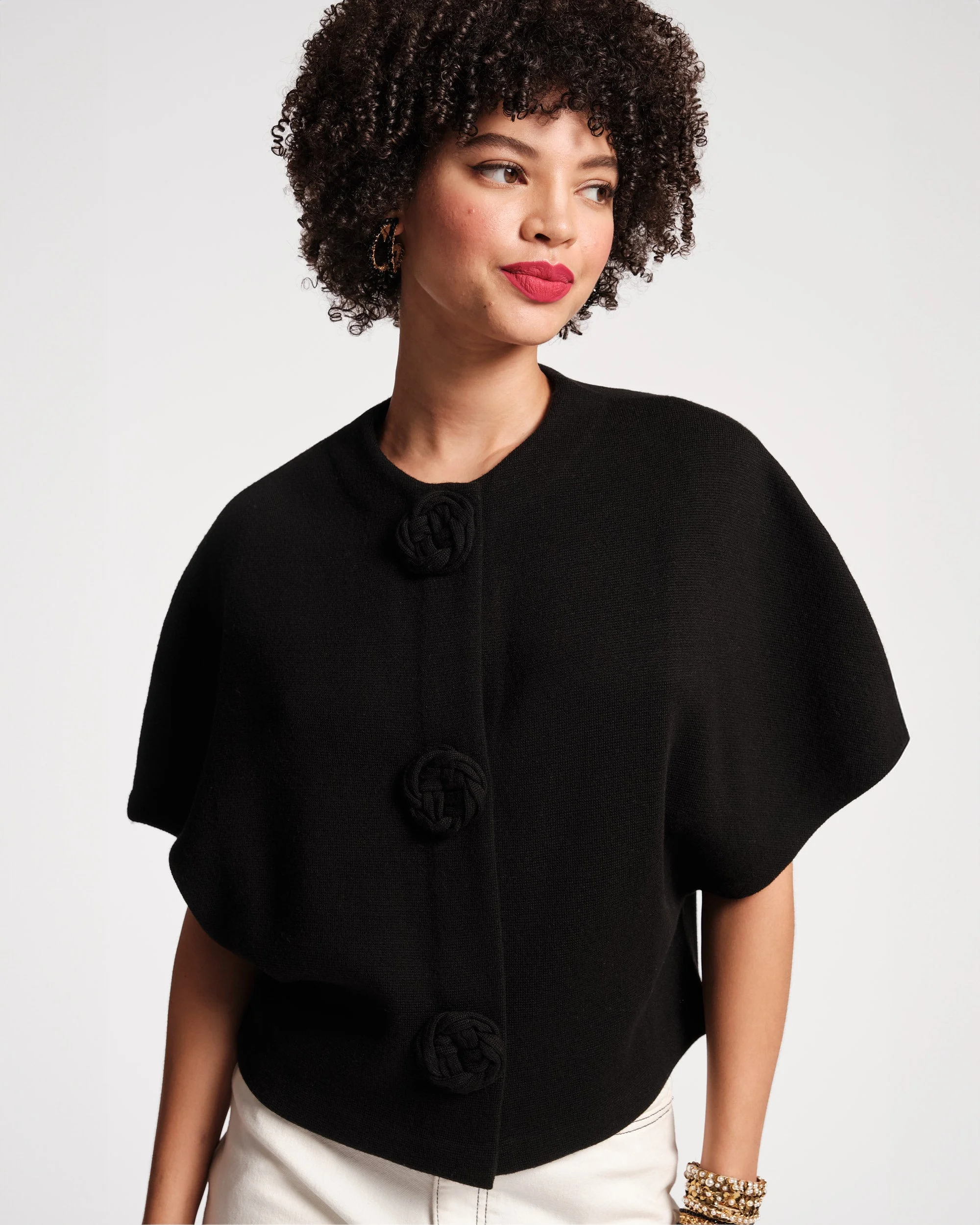 Carnegie Merino Wool Shrug - 1