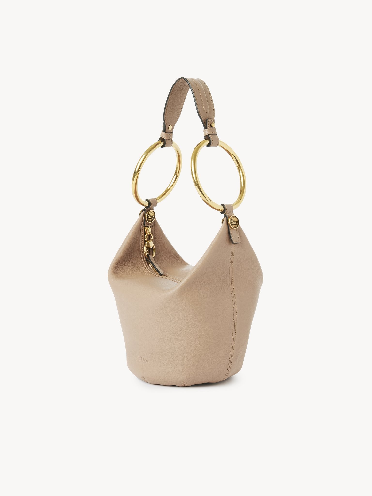 SMALL BRACELET HANDBAG IN GRAINED LEATHER - 6