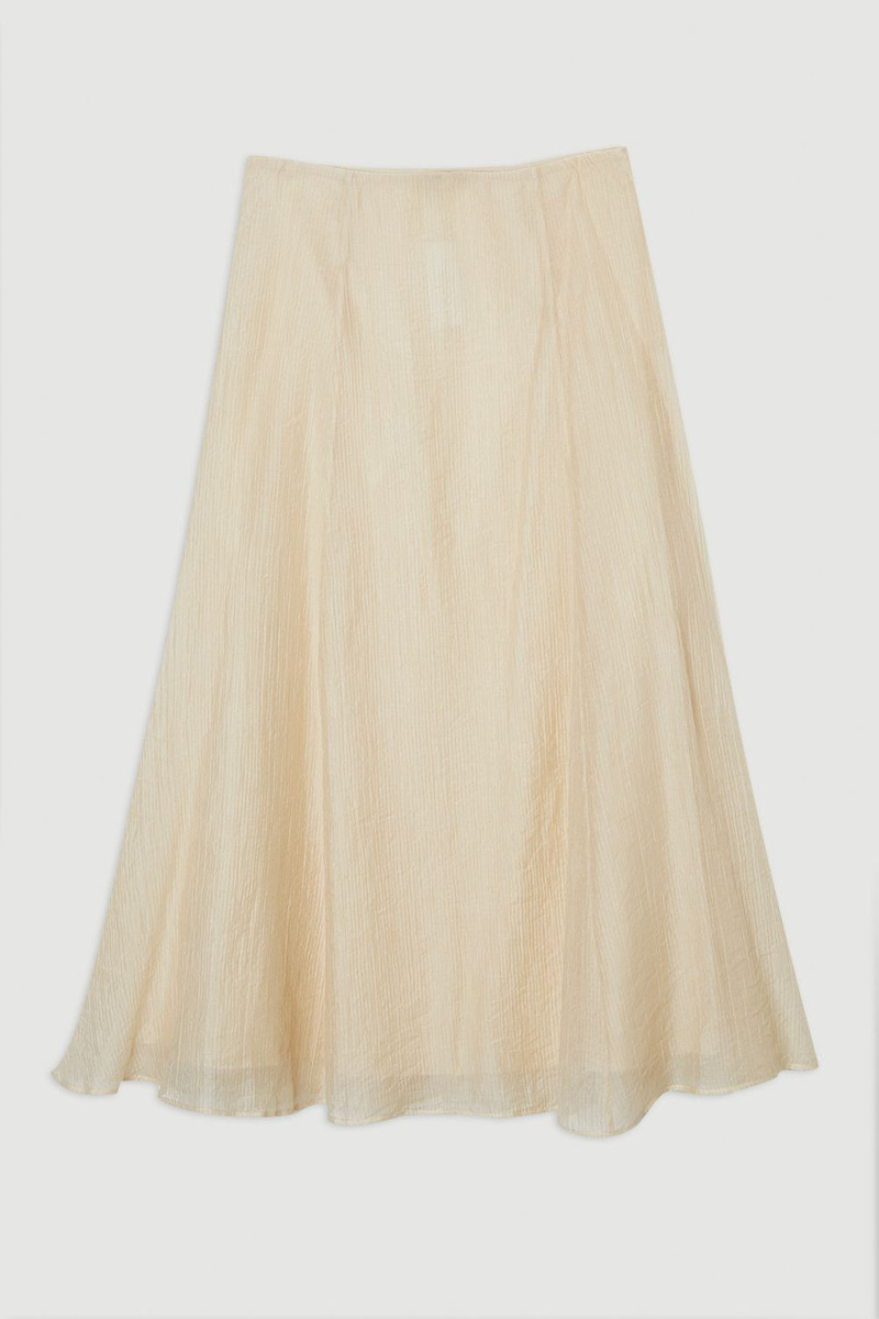 Crinkle Georgette Woven Maxi Skirt 4