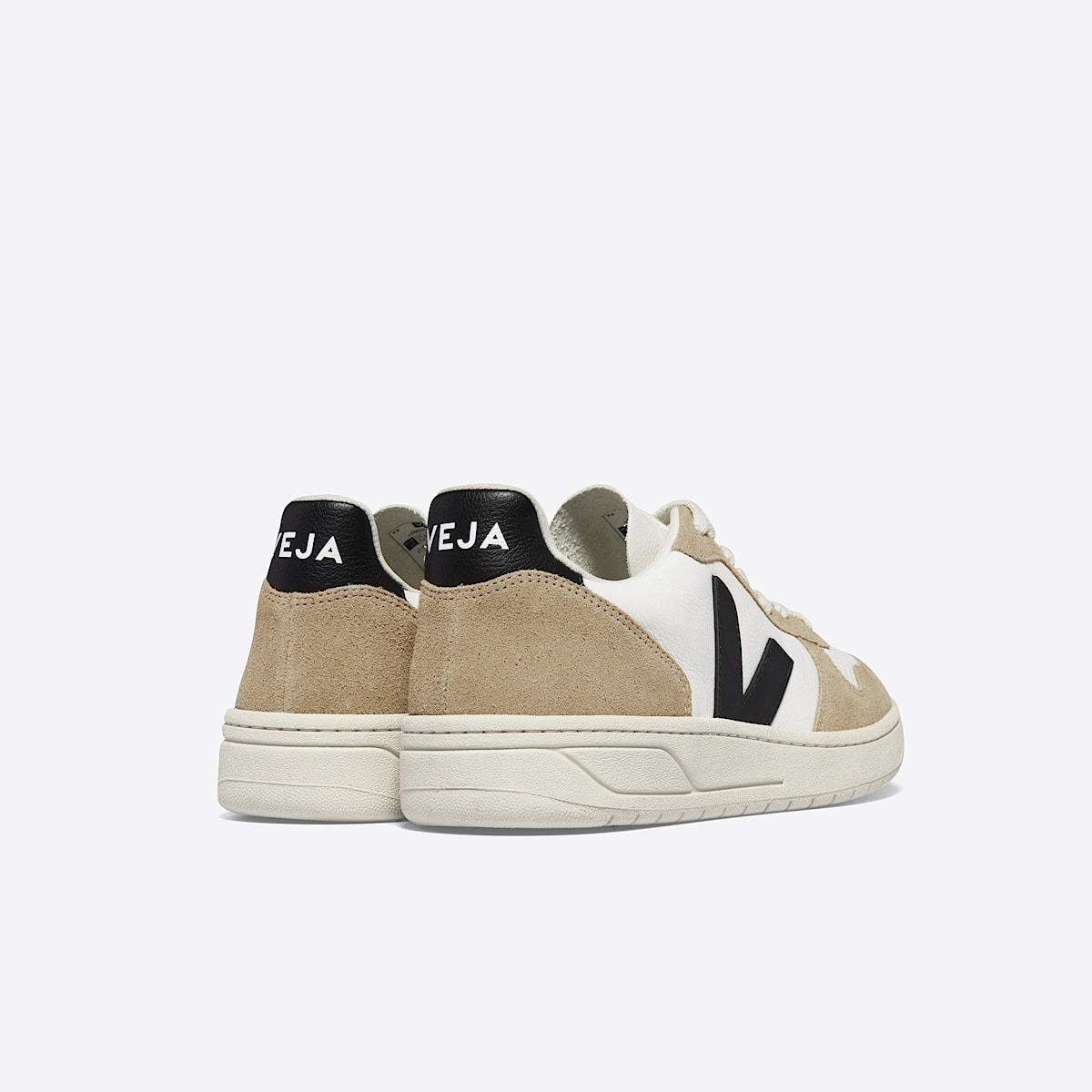 V-10 LEATHER WHITE BLACK SAHARA - 3