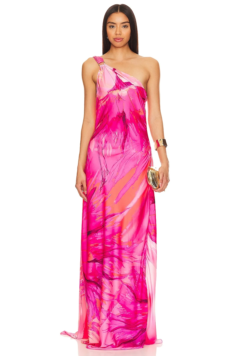 Abira One Shoulder Maxi Dress - 1