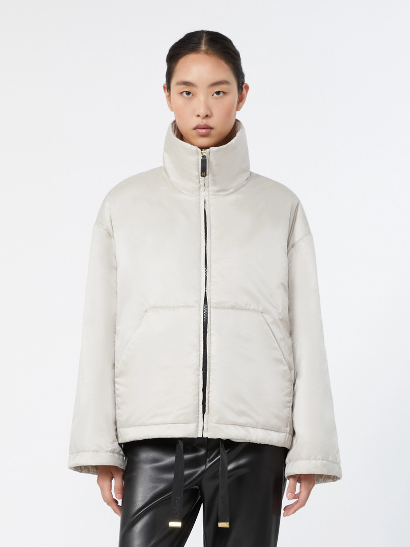 CRISTINA Short padded jacket in water-repellent fabric - ICE 3