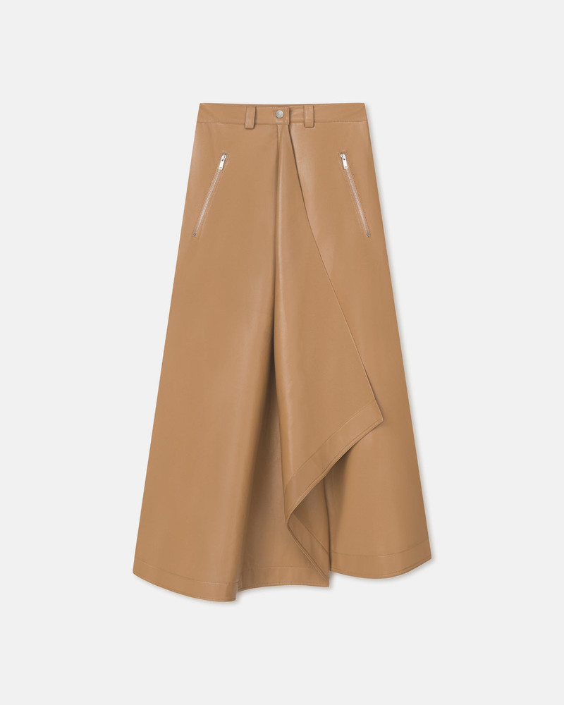 Draped Okobor™ Alt-Leather Skirt 1