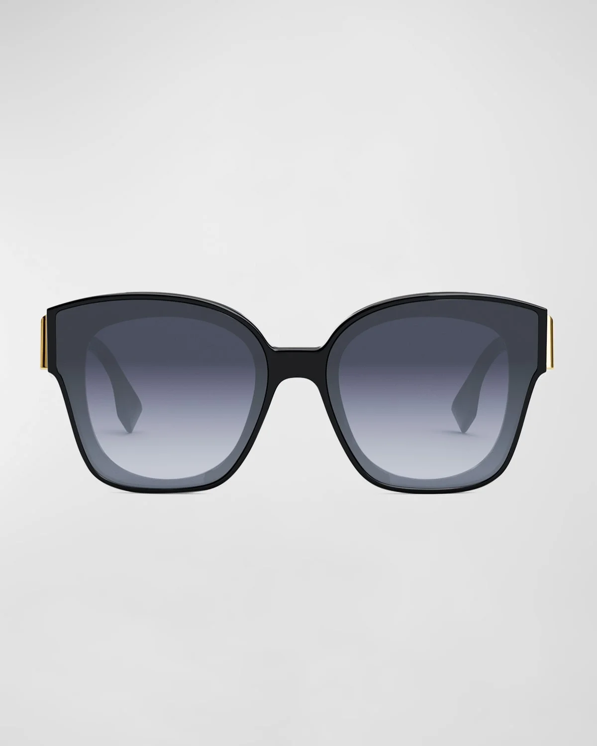 Oversized F Logo Acetate Cat-Eye Sunglasses - 1