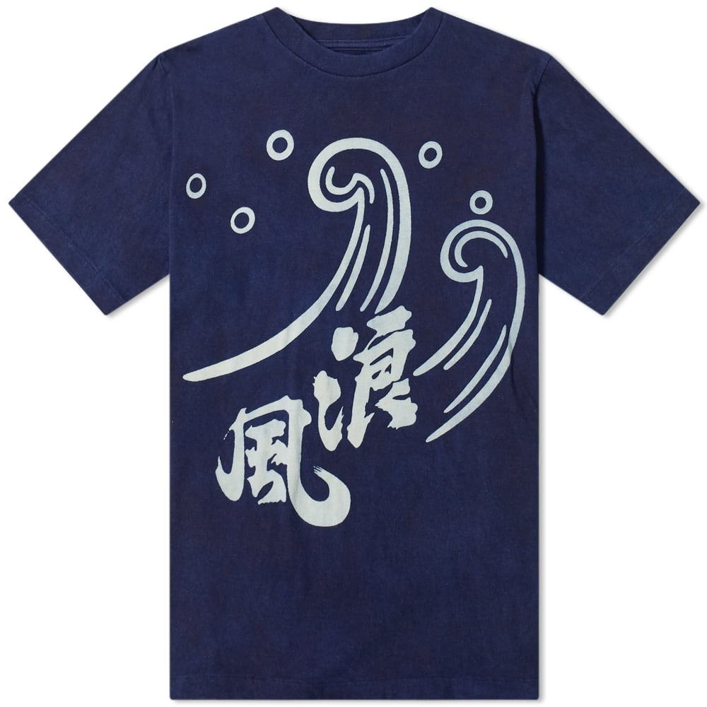 Blue Blue Japan Namikaze Pattern Bassen Tee - 1