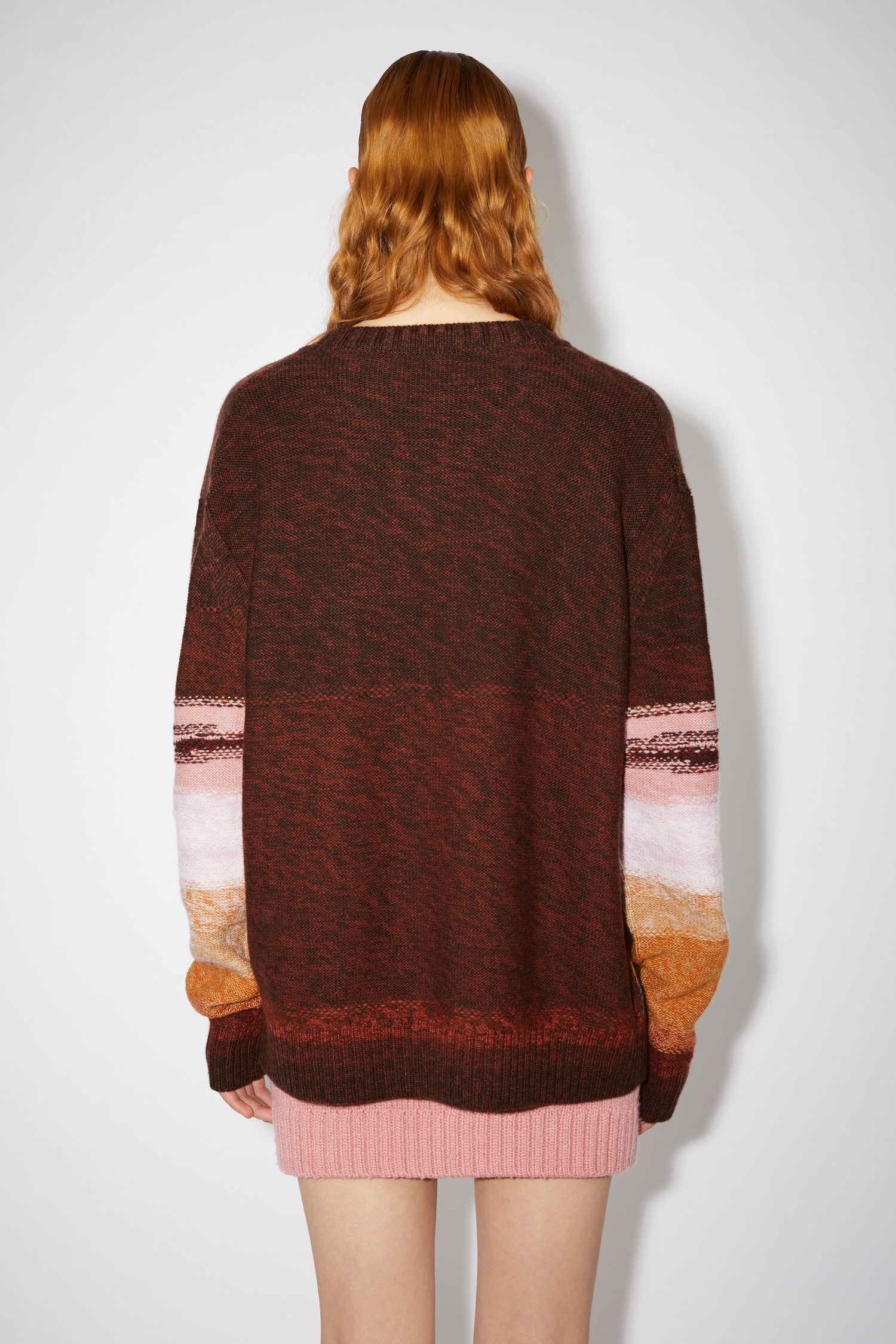 Intarsia sweater - Brown/multi - 3