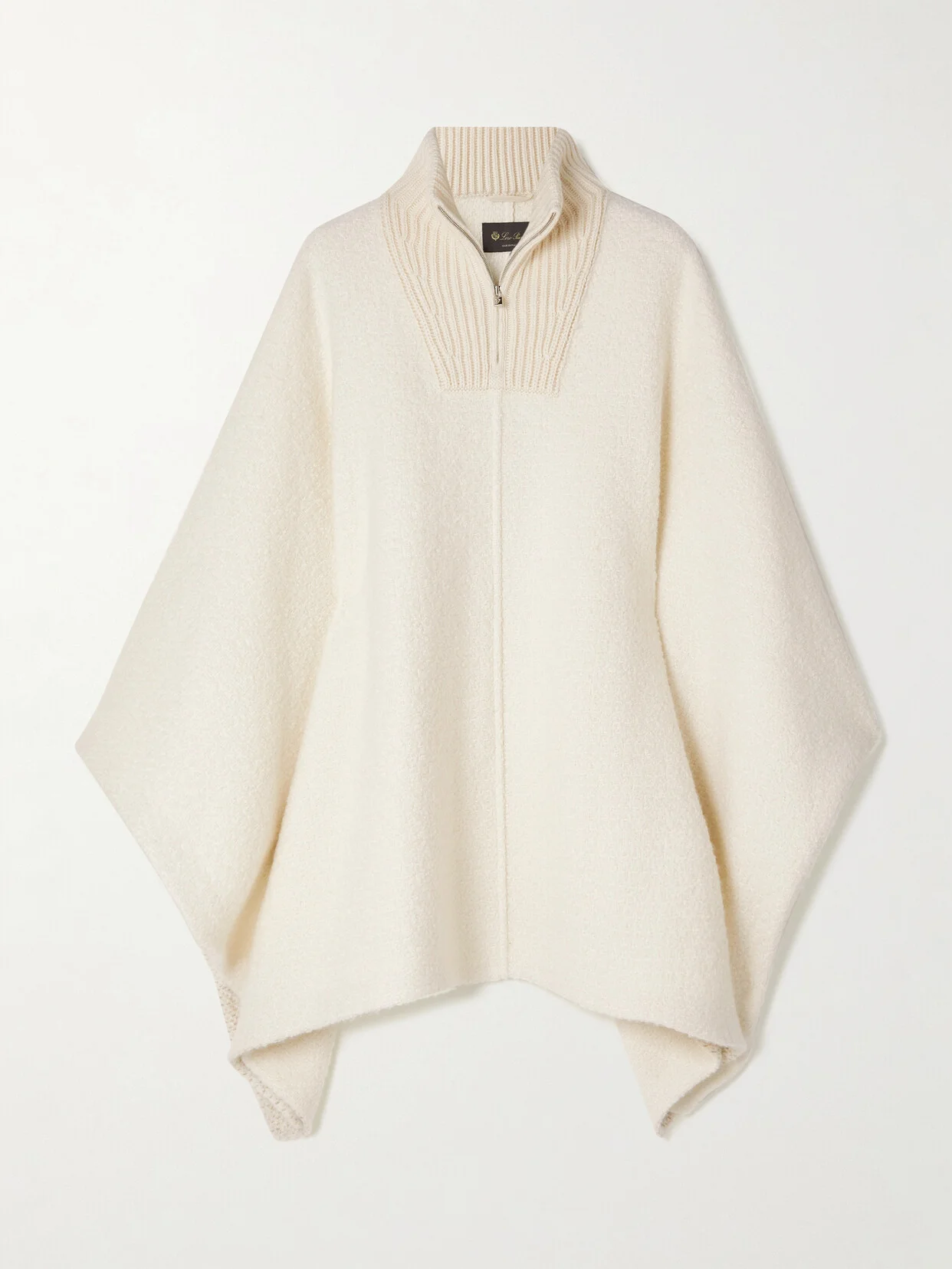 Britney Cashmere And Silk-blend Turtleneck Poncho - 1