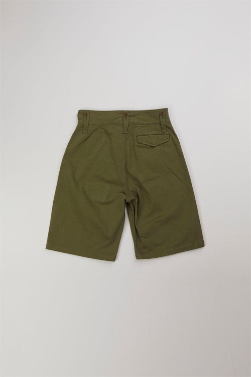 British Army Short Vintage Twill in Green - 2