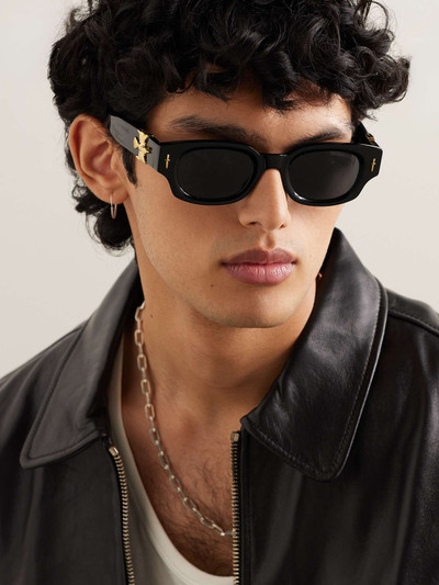 CUTLER AND GROSS + The Great Frog D-Frame Embellished Acetate Sunglasses outlook