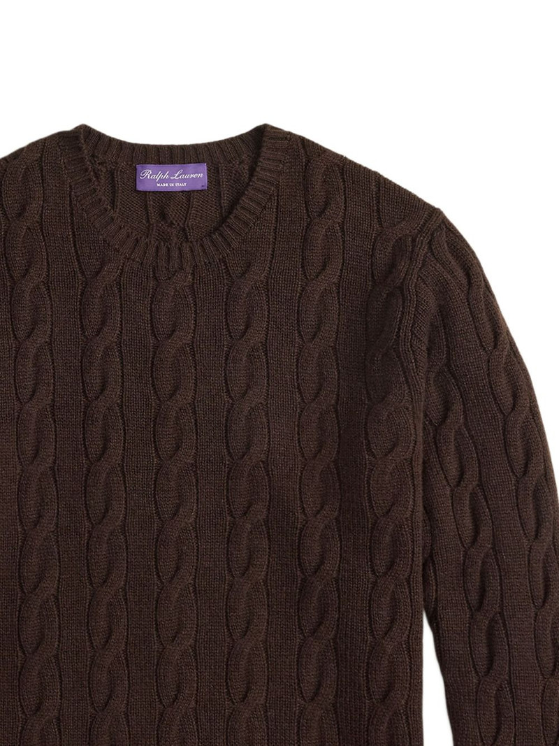 Ralph Lauren cable-knit crew-neck sweater outlook