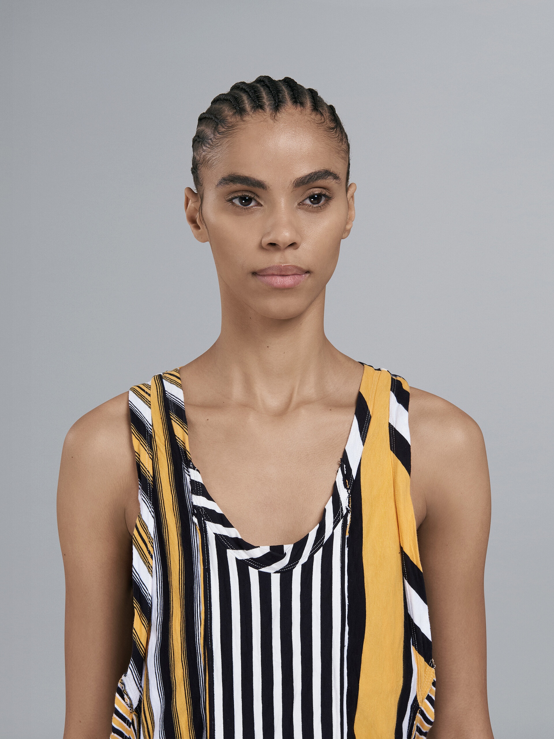 STRIPED JERSEY TUNIC DRESS - 4