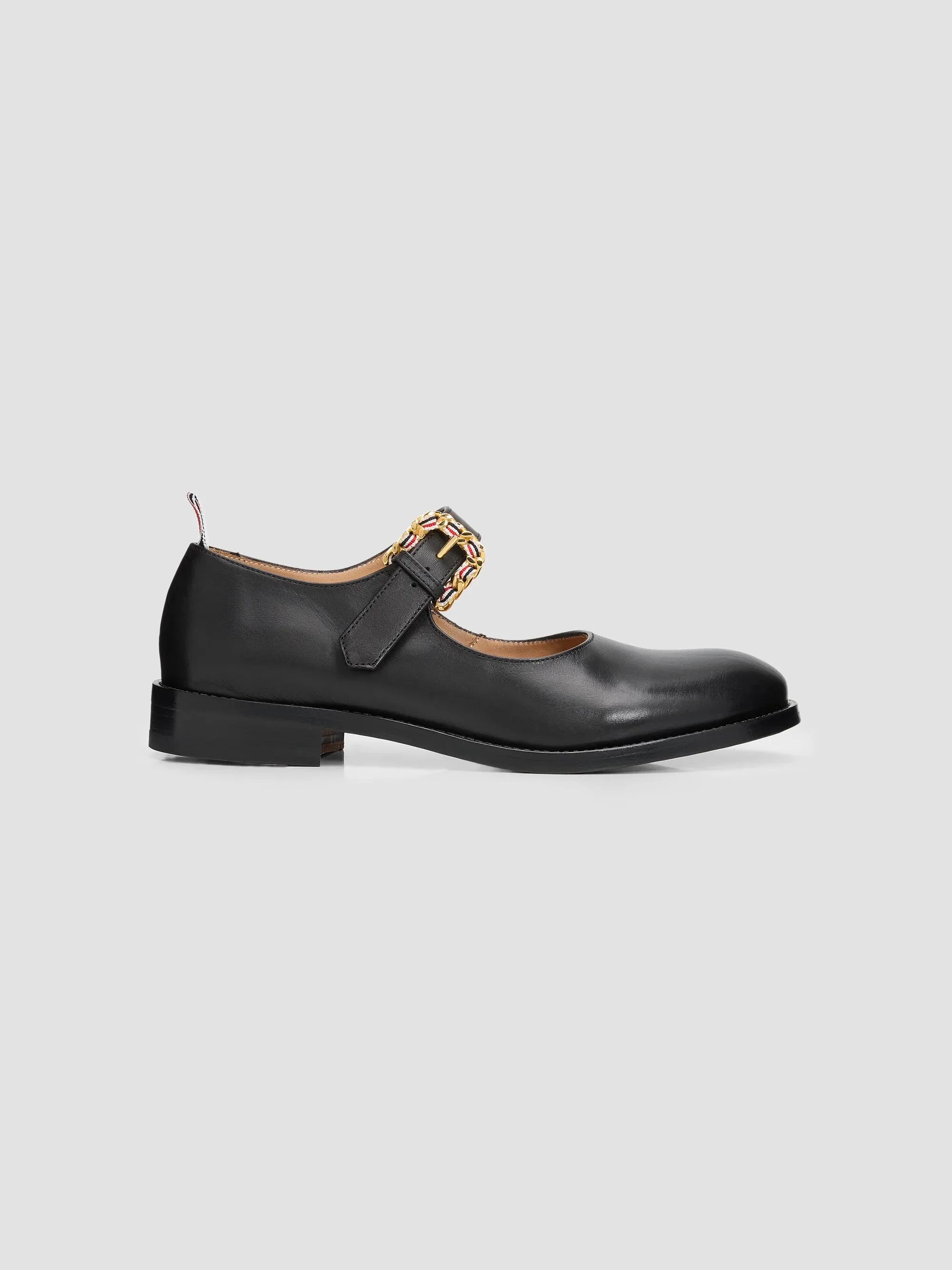 Women's Leather Mary Janes - Black - 1