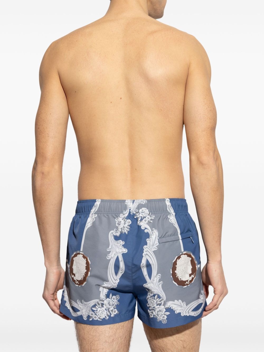 Barocco-print swim shorts - 3