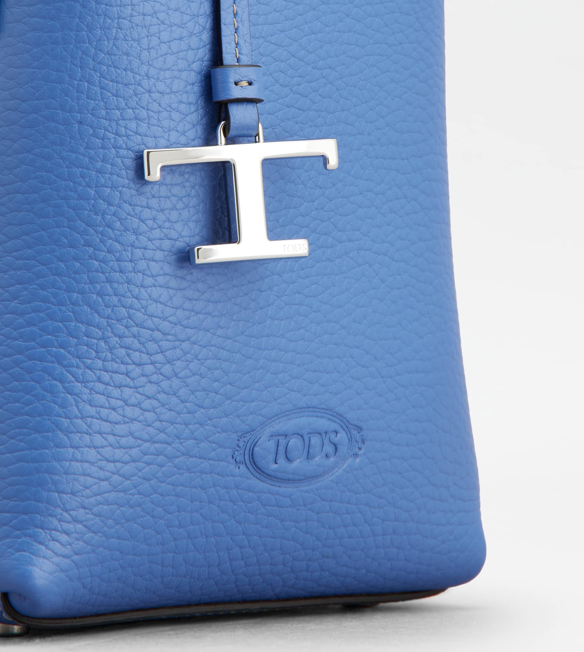 TOD'S MICRO BAG IN LEATHER - LIGHT BLUE - 5
