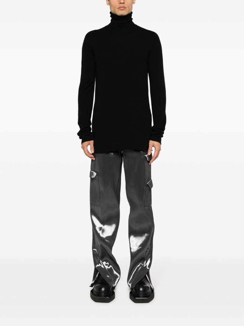 Isaac Sellam raw-cut cashmere jumper outlook