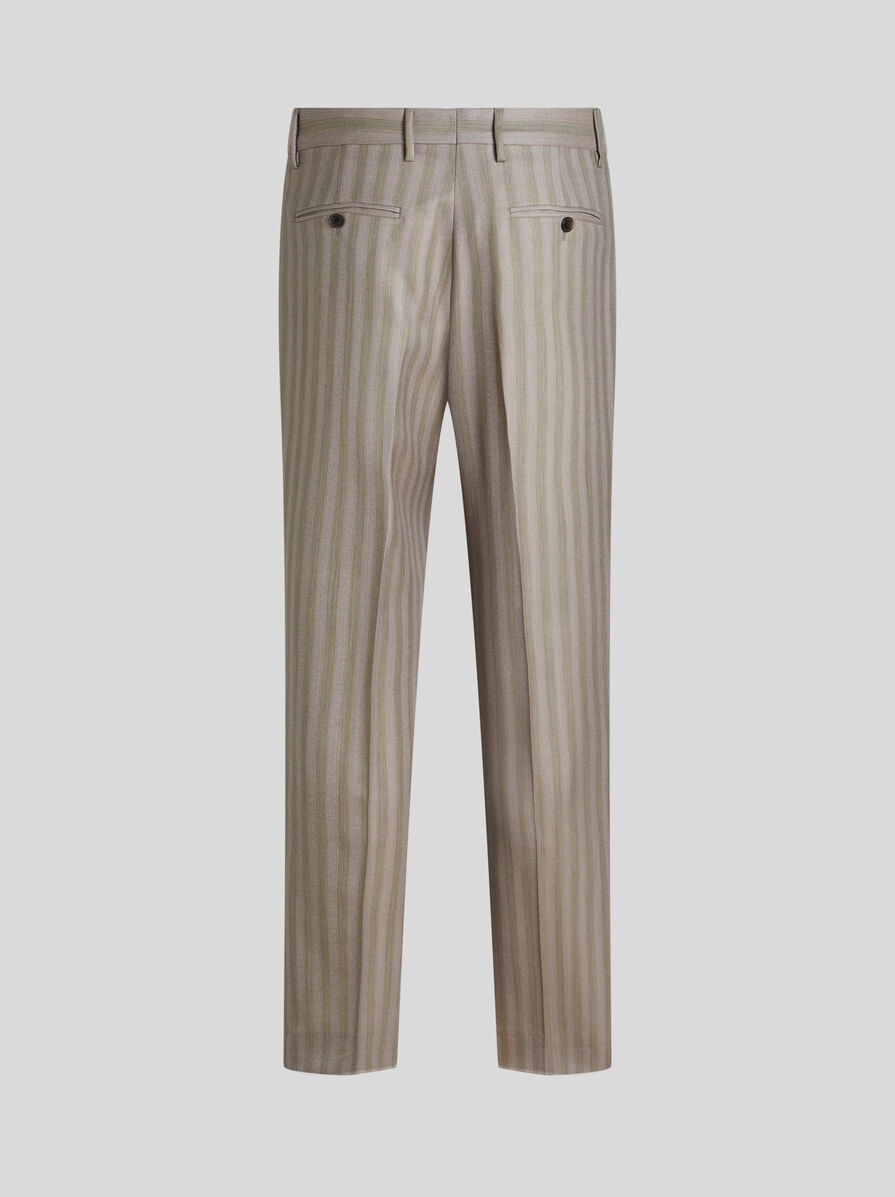 STRIPED TROUSERS WITH PLEATS - 6
