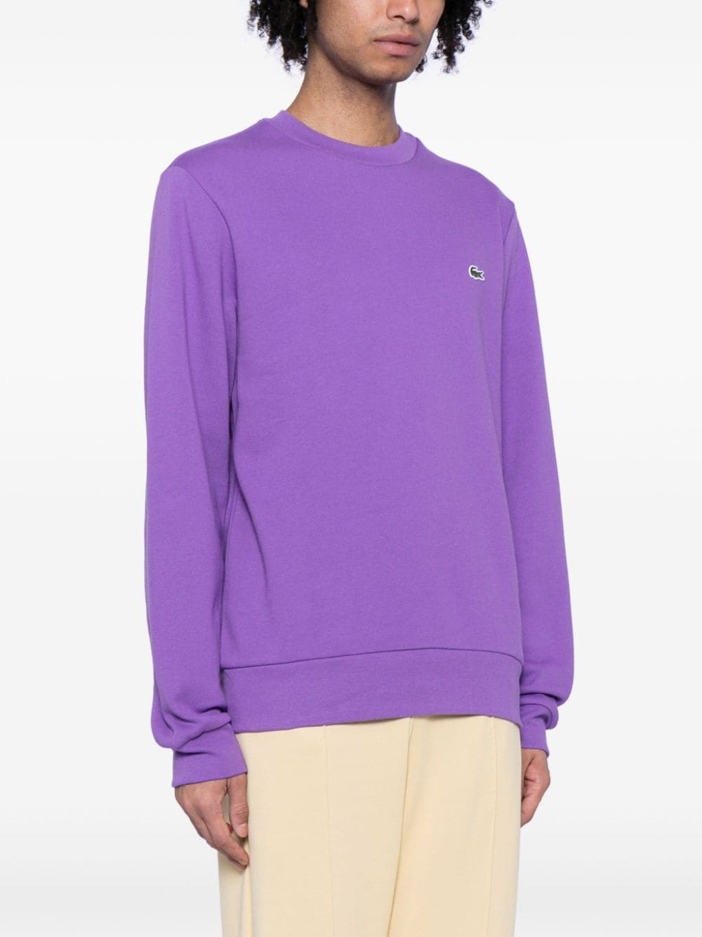 logo-patch crew-neck sweatshirt - 3