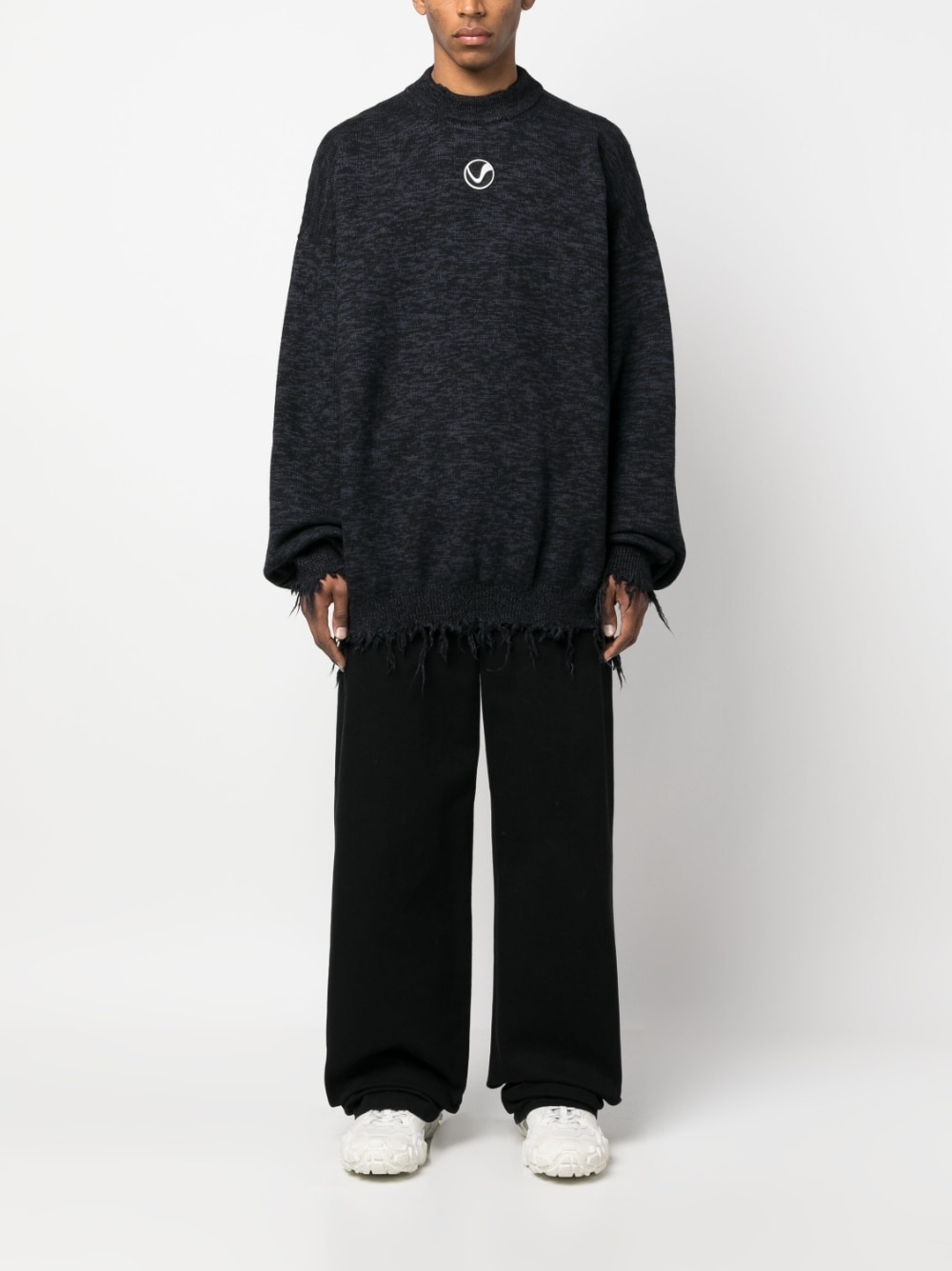 embroidered-logo long-sleeve sweatshirt - 2