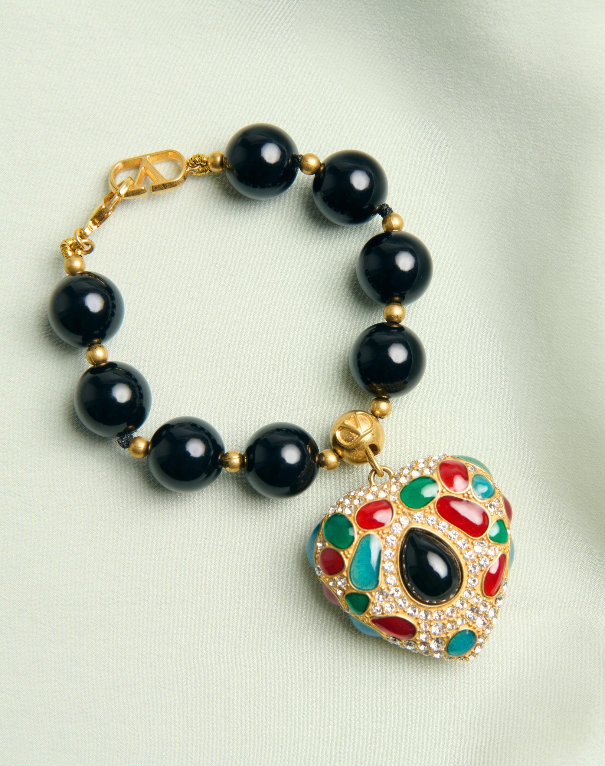【VALENTINO】Coeur  Swarovski Crystal Bracelet 0400022925096_GOLD?wid=600&hei