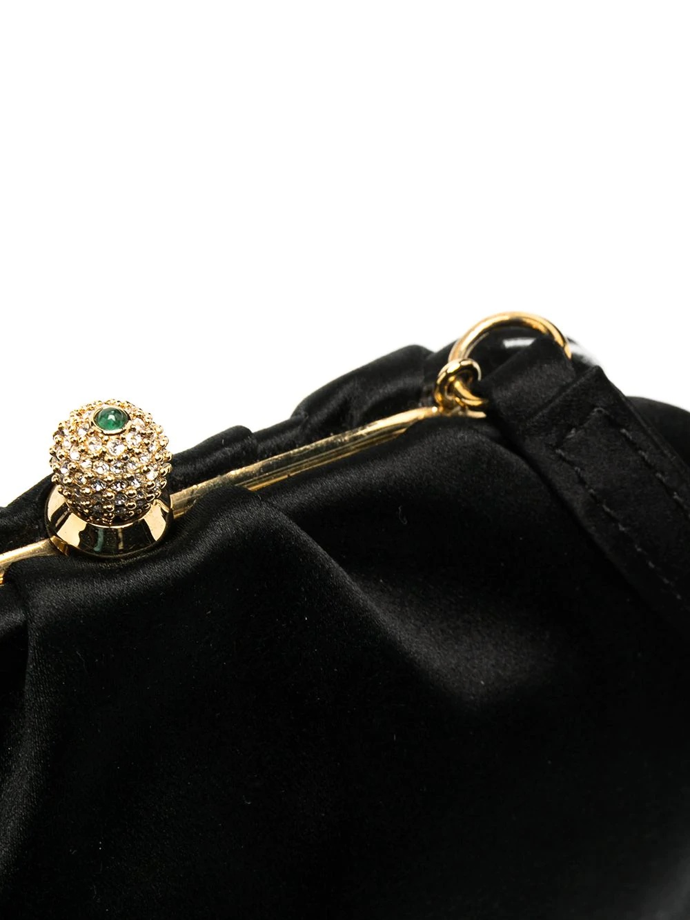 bejewelled clasp mini bag - 4